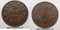 Finlande 10 Pennia FINLAND - KM 5.1 - 10 PENNIA 1865 - ALEXANDER II -