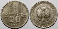 Pologne 20 Zlotych POLAND - Y 67 - 20 ZLOTYCH 1974 - EAGLE -