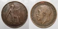 Grande-Bretagne 1 Penny GREAT BRITAIN - KM 810 - 1 PENNY 1920 - GEORGE V -