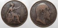 Grande-Bretagne 1 Penny GREAT BRITAIN - KM 794 - 1 PENNY 1907 - EDOUARD VII -