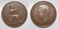 Grande-Bretagne 1 Penny GREAT BRITAIN - KM 845 - 1 PENNY 1947 - GEORGE VI -