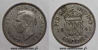 Grande-Bretagne 6 Pence GREAT BRITAIN - KM 852 - 6 PENCE 1941 - GEORGE VI -