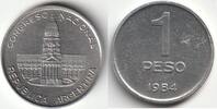 Argentine 1 Peso ARGENTINA - KM 91 - 1 PESO 1984 - PALAIS DU CONGRES -
