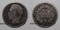 France 50 Centimes FRANCE - KM 794 - 50 CENTIMES 1852 A - Paris - TYPE NAPOLEON III - Bare head -