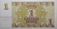 Lettonie 1 Rublis LETTONIE - PICK 35 - 1 RUBLIS 1992 -