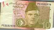 Pakistan 10 Rupees PAKISTAN - PICK 45 e - 10 RUPEES - 2010 -