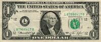 Etats-Unis 1 Dollar UNITED STATES OF AMERICA - PICK 455 - 1 DOLLAR - 1974 - SERIE L - TTB -