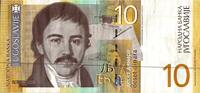 Yougoslavie 10 Dinara YUGOSLAVIA - PICK 153 b - 10 DINARA - 2000 -