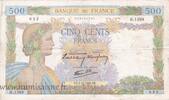 France 500 Francs FRANCE - F.32/10 - 500 FRANCS LA PAIX - 05/12/1940 - H.1588 -
