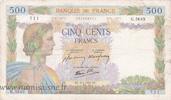 France 500 Francs FRANCE - F.32/34 - 500 FRANCS LA PAIX - 09/04/1942 - G.5643 -