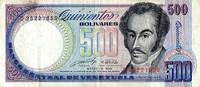 Venezuela 500 Bolivares VENEZUELA - PICK 67 c – 500 BOLIVARES – 16.03.1989 -