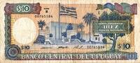 Uruguay 10 Pesos URUGUAY - PICK 73 B b - 10 PESOS URUGUAYOS (1995) -
