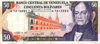 Venezuela 50 Bolivares VENEZUELA - PICK 65 a - 50 BOLIVARES - 10/12/1985 -