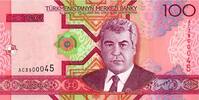 Turkménistan 100 Manat TURKMENISTAN - PICK 18 - 100 MANAT - 2005 -