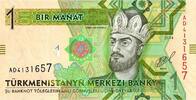 Turkménistan 1 Manat TURKMENISTAN - PICK 29 b - 1 MANAT - 2014 -