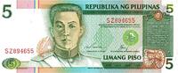 Philippines 5 Piso ohne Jahr PHILIPPINES - PICK 168 e - 5 PISO - UNDATED... 41.75 元  ＋  62.63 元 运费
