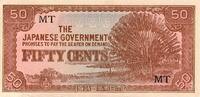 Malaisie 50 Cents MALAYSIA - MALAYA - PICK M4 b - 50 CENTS - undated (1942) - MT -