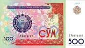 Ouzbékistan 500 Sum UZBEKISTAN - PICK 81 - 500 SUM - 1999 -