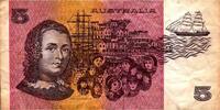 Australie 5 Dollars AUSTRALIA - PICK 44 f - 5 DOLLARS (1990) -
