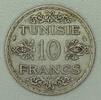 Tunisie 10 Francs Tunisie - 10 francs 1935 - Ahmad Pasha -