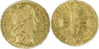 Louis d'or au portrait apollinien Louis XIV - Louis d'or au buste juvénile - 1666 A Paris -