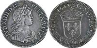 1/12 écu à la mèche courte Louis XIV - 1/12 écu à la mèche courte - 1643 A - Paris -