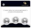 USA FDC.2011 Set of 3 coins of 1/4 $ Chickasaw -