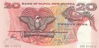 Papua New Guinea 20 kina 20 Kina Bird of Paradise - Head of boar - Serial SBD - 1988 -