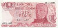 Argentina 100 peso 100 Peso, J. San Martin - Costline at Ushuaia J. San Martin - Costline at Ushuaia - 1978 -