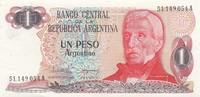 Argentina 1 peso argentino 1 Peso Argentino Argentino, J. San Martin - A - 1983 -