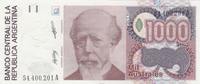 Argentina 1000 australes 1000 Australes J. A. Roca - Liberty - 1988 -