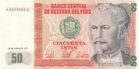 Peru 50 intis 50 Intis Nicolas de Pierola - Workers - 1987 -