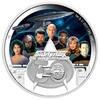 Tuvalu 2 dollars Crew of the USS Enterprise - 30 years Star Trek the next generation - 2 Silver Dollars (2 ounces) 2017 -