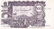 Algeria 500 dinars 500 Dinars - View of the city - Galleon and fortress - 1970 - Serial M.018 - P.129 -