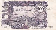 Algeria 500 dinars 500 Dinars - View of the city - Galleon and fortress - 1970 - Serial Y.011 -