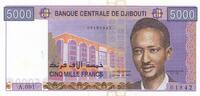 Djibouti 5000 francs 5000 Francs - M. Harbi - ND (2002) - Serial A.001 -