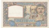 France 20 francs 20 Francs Science and Labour - 28-08-1941 Serial R.5543 - XF -