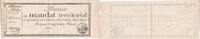 France 25 francs 25 Francs - Territorial mandate with serial 27 - 28 Ventose An IV (18.03.1796) -