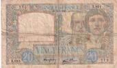 France 20 francs 20 Francs Science and Labour - 22-08-1940 - Serial X.891 -