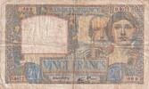 France 20 francs 20 Francs Science and Labour - 08-05-1941 - Serial D.4077 -