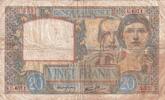 France 20 francs 20 Francs Science and Labour - 11-06-1941 - Serial L.4371 -