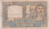France 20 francs 20 Francs Science and Labour - 18-09-1941 - Serial E.5765 -