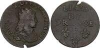 France liard Liard from France Juvenile bust - Louis XIV - 1656 E - Meung sur Loire -