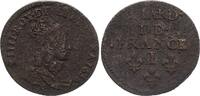 France liard Liard of France Louis XIV with juvenile bust - 1656 I Limoges -
