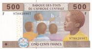Central African States 500 francs 500 Francs Education - Letter F = Equatorial Guinea - 2002 -