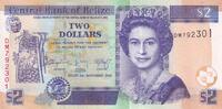 Belize 2 dollars 2 Dollars Elizabeth II - Maya Ruins - 2014 - Serial DM -