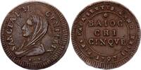 Papal States 5 baiocchi 5 Baiocchi Rome - Marie - 1797 -