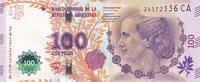 Argentina 100 pesos 100 Pesos Eva Peron (Evita) - Serial CA - 2012 -