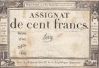 France 100 francs 100 Francs - 18 Nivose An III - (07.01.1795) - Sign. Haze - Serial 1780 -