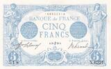 France 5 francs 5 Francs - Blue - 15-06-1915 - Série X.6221 -